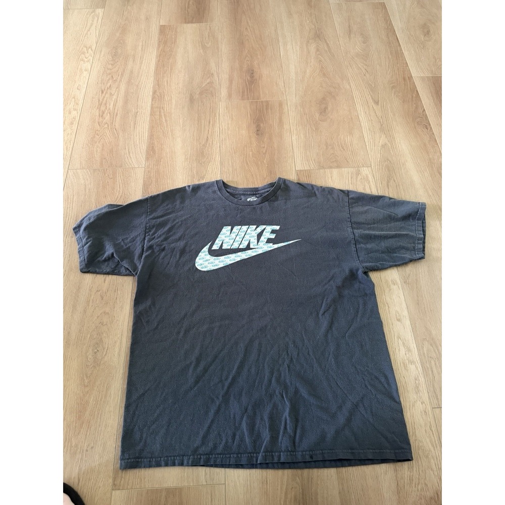 Nike 6.0 T Shirt Mens Size X Large Dark Grey Teal Logo Graphic Short Sleeve Tee